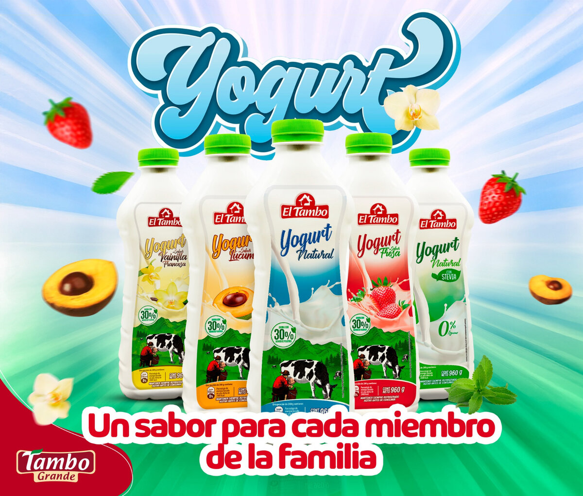 Yogurts El Tambo — Un sabor para cada miembro de la familia